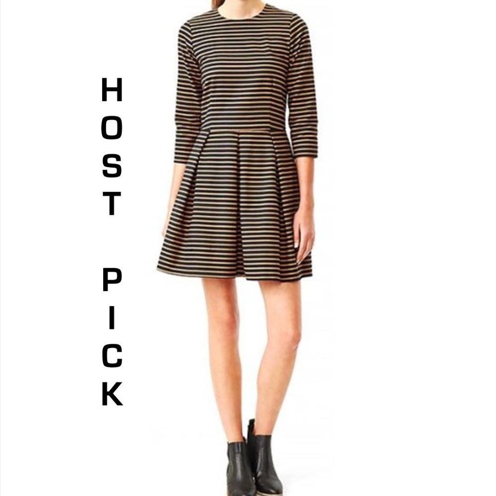 *HP* NWT! Gap Fit and Flare Petite Stripe Dress